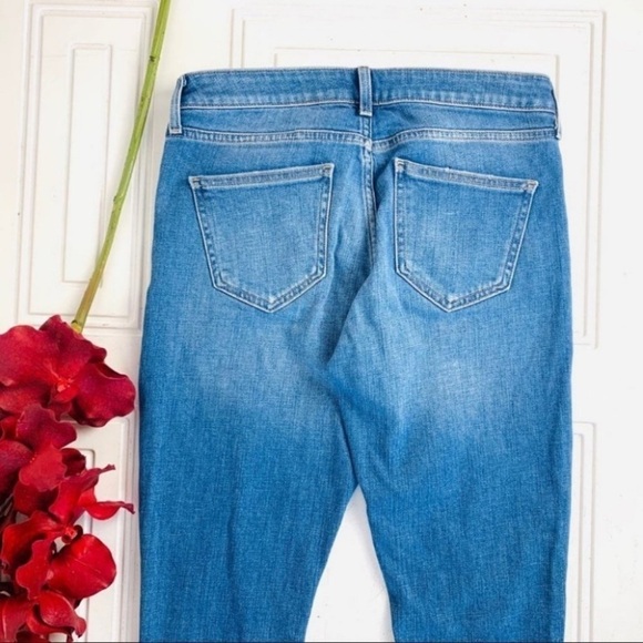 TOPSHOP Moto Lucas ripped distress crop summer jeans women size 26 - Picture 6 of 11